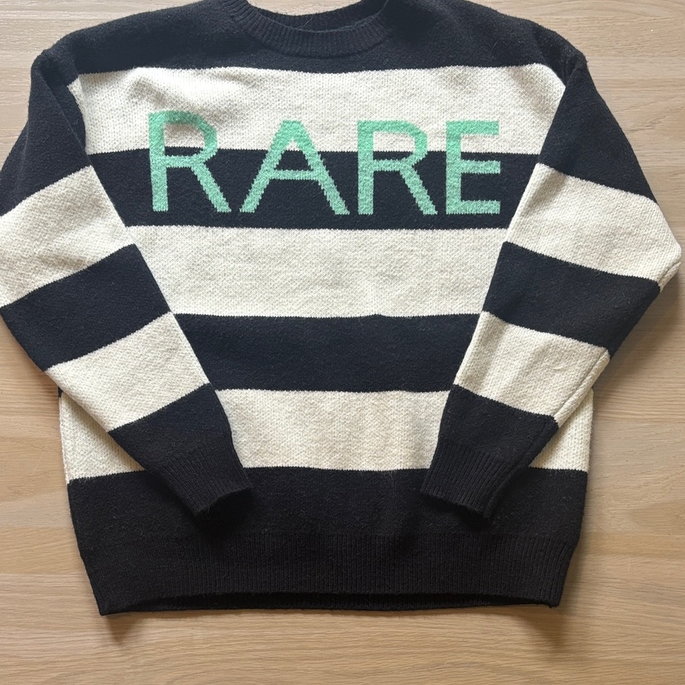 Black and White Striped Sweater